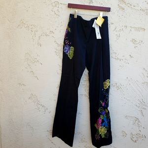 Havenbleu  cotton spandex Sequin Black pants  size 6 NWT